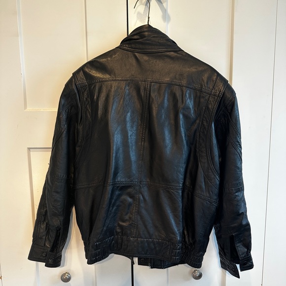 Clout Leather Jacket. Men’s Medium. Black. - Picture 2 of 2